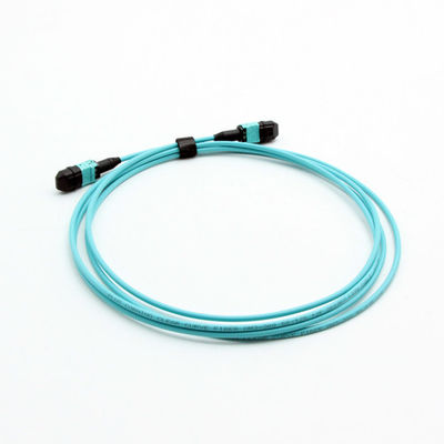 Beli 12 Serat OM3-150 MTP MPO Kabel 50/125μm untuk Data Center dan Telekomunikasi pembuatan online