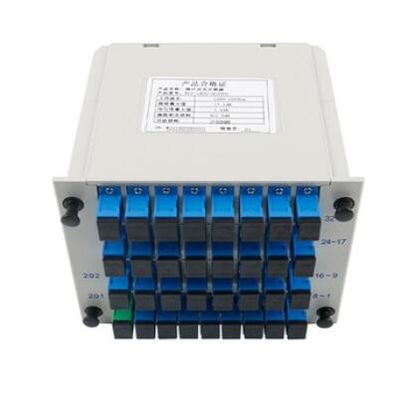 Beli Precision Performance Splitter Fiber Single Mode PLC 1x32 tipe vertikal SC UPC APC Connector pembuatan online
