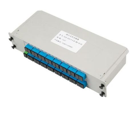 Beli Uniform Power Splitting 1:32 Fiber Optic PLC Splitter horizontal untuk Kabinet Jaringan pembuatan online