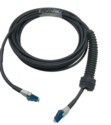 Beli NSN Boot Duplex LC Patch Cord Hitam untuk Solusi Kabel Luar Ruang pembuatan online