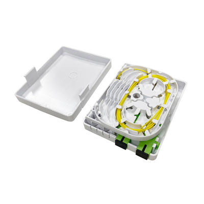 Beli FTTH PON Plastic Optical Rosette Caja Terminal 2SC Port Fiber Optic Termination Box untuk pemasangan dinding pembuatan online