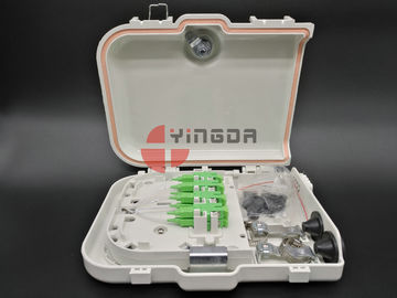 Beli 1 * 8 ABS Plastik FTTH Drop Kabel Fiber Optic Splitter Distribusi Terminasi Box pembuatan online