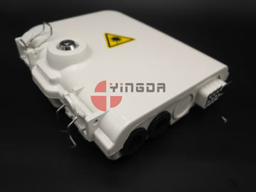 Beli Plastik FTTH Jatuhkan Kabel Fiber Optic Splitter Box 2 Dalam 8 Out Port Indoor / Outdoor pembuatan online