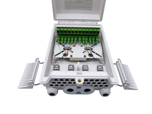 Beli 24 Port SC Outdoor Wall atau Pole Mount Fiber Optic Termination Box IP65 Putih untuk Manajemen Kabel di Outdoor pembuatan online