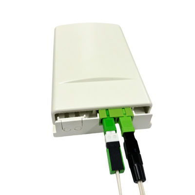 Beli Wall Mount 2ports Fiber Temrination Box Untuk Drop Kabel Aplikasi Indoor pembuatan online