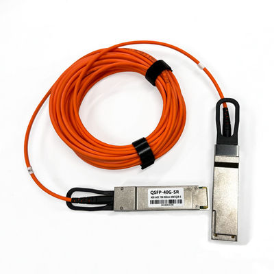 Beli 40Gbps QSFP+ AOC Kabel Optik Aktif Multimode OM2 1m 3m 5m 7m Kabel SFP Untuk Jarak Pendek pembuatan online