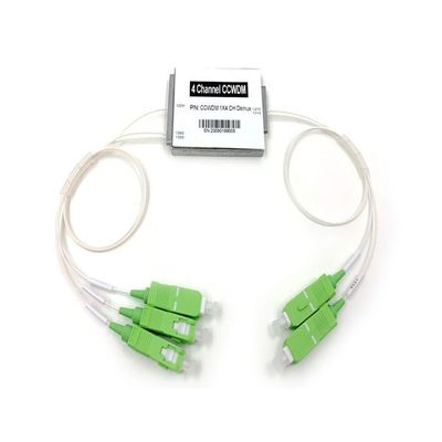 Beli 4CH 1270 1290 1310 1330nm CWDM Modul 1 × 4 Dengan SC APC,0.9mm White Loose Tube,0.5M pembuatan online