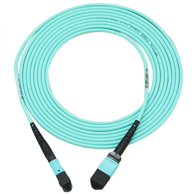 Beli Kabel MPO 400G MPO ke MPO Patch Cord Female OM3 16 Fiber Tipe B 5M pembuatan online