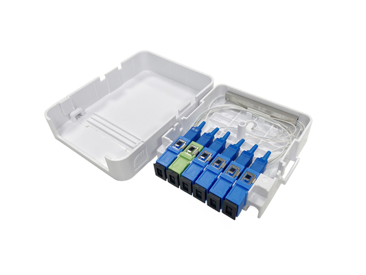 Beli Kotak Terminasi Serat Optik dengan Splitter 1X5 untuk FTTH Rumah dan Luar Ruangan pembuatan online