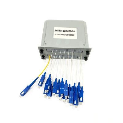 Beli New Fiber Optic PLC Splitter Plug-in type 1x16 LGX box card insert with SC/UPC Connector module in Telecommunication systems pembuatan online
