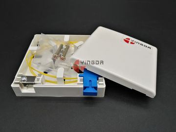 Beli 1 Port PP Ftth Kotak Pemutusan Serat Optik SC UPC Socket Panel Dengan Penjepit Kabel Logam pembuatan online