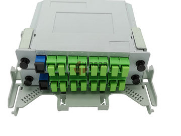 Beli PC ABS Grey Fiber Optic Box Splitter IP65 Mounted Dengan 16 SC Connector pembuatan online