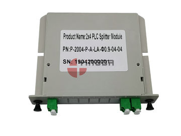 Beli Plastik 2x4 Fiber PLC Splitter LGX Cassette Modular Dengan LC / APC Duplex Connector Fiber Optic pembuatan online