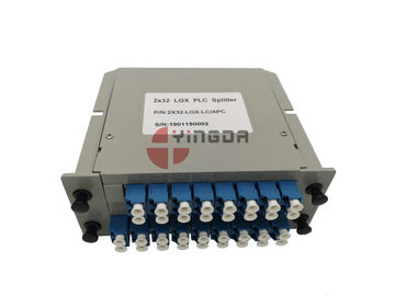 Beli 1x32 2x32 Lgx Plc Splitter Kabel Serat Optik Mode Tunggal Dengan LC SC Coupler pembuatan online