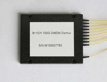 Beli mode tunggal SMF 28E 1610nm FC UPC 1100G 8CH MUX DEMUX DWDM pembuatan online