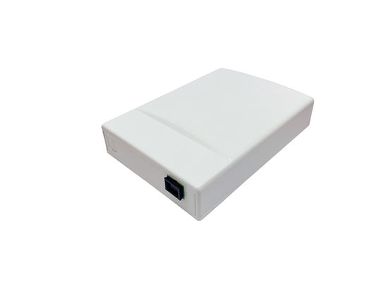 Beli FTTH 1 Port Slide In Lock Socket Panel SC Fiber Optic Termination Box Pemasangan di Dinding Putih pembuatan online