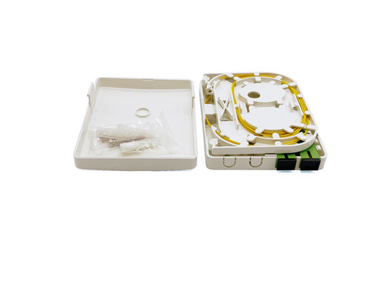 Beli 2 Core SC Fibra Optica Rosette Untuk Serat ke Dinding Dalam Ruangan Rumah Dipasang Dengan Kaset pembuatan online