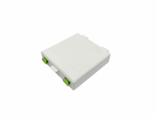 Beli 2 Port FTTH Kotak Pemutusan Serat Optik Dalam Ruangan Stopkontak Dinding Unibody 86 * 86 * 23mm pembuatan online
