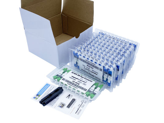 Beli ESC250D FTTH Field Installable Connector Mode Tunggal G657A1 Untuk Kabel Drop pembuatan online