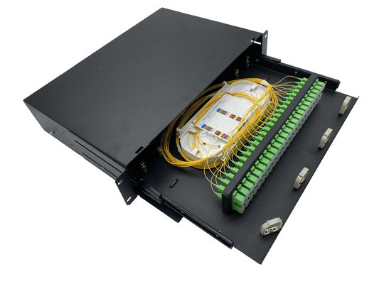 Beli E2000 SC 48 Port ODF 480mm Panel Patch Serat Optik pembuatan online