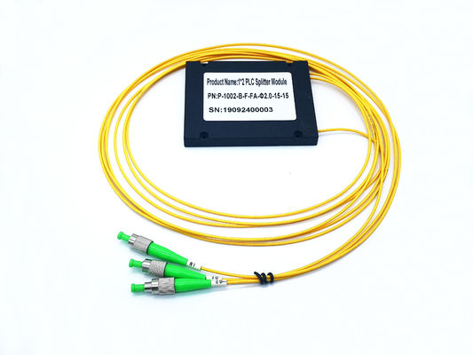 Beli G65A71 LSZH FC APC Mode Tunggal 1x2 Fiber Optic Plc Splitter pembuatan online