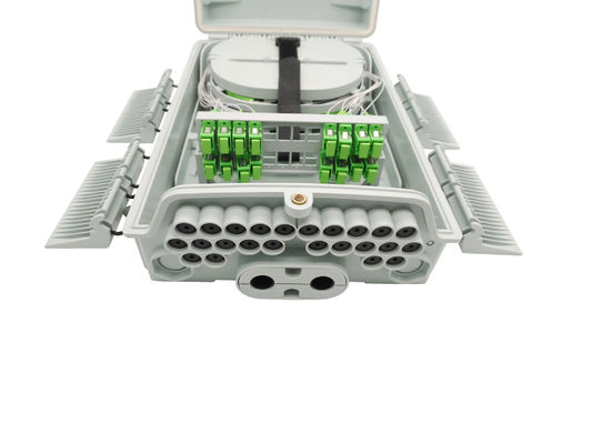Beli Pole & Wall Mounted Kotak Distribusi Fiber Optic 24 Ports dengan 1x16 PLC Splitter IP65 pembuatan online