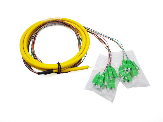 Beli 18 Warna Pigtail Fiber Optic 3Mts Fanout Tight Buffer SC G657A1 LSZH 0.9mm pembuatan online