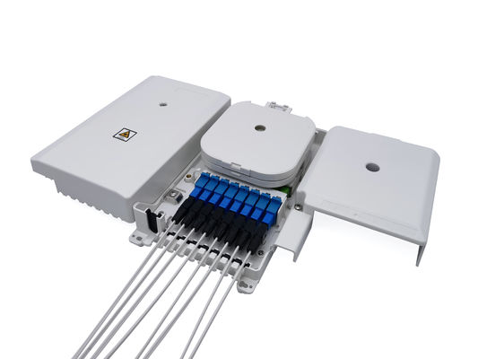 Beli 8 Port Plastik ABS Fiber Optic Termination Box Uncut Fiber Optik Splitter 1x8 pembuatan online