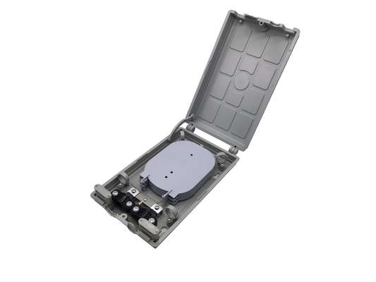 Beli Indoor IP54 12 Port Outlet Plastik Fiber Optic Termination Box Fusion Splice MiniI Penutupan pembuatan online