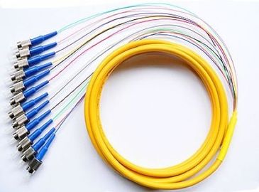 Beli Multi - fiber 12 Core Fiber Optic Pigtail 1Meter atau 1,5 Meter, Fiber Jumper FC Ribbon Pigtail pembuatan online