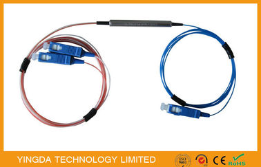 Beli 1 x 2 Pon Serat Optik Plc Splitter Coupler, Fused Fbt Coupler 1310nm 1550nm Dual Window 50% / 50% pembuatan online