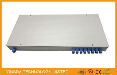 Beli ODM Fiber Optic PLC Splitter Di Panel Rack Patch 19 inci 1u Sc / Apc Dihentikan Rack Mount pembuatan online