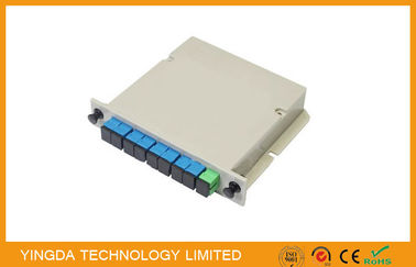 Beli Pipe USB Fiber Optic PLC Splitter Cassette Loaded Dengan Konektor SC, 1 Slot LGX Optic Spltiter pembuatan online