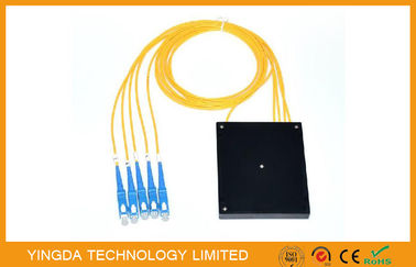 Beli Multi / mode tunggal Fiber Optic Plc Splitter Abs Modul 2mm g657a Untuk Gpon Ftth pembuatan online