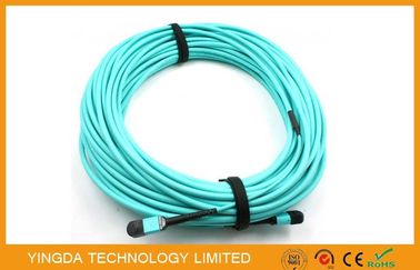 Beli 12 Serat OM3 10Gig MTP MPO Cable, Trunk Cable MPO - MPO 12 FO OM3 15 Mts pembuatan online