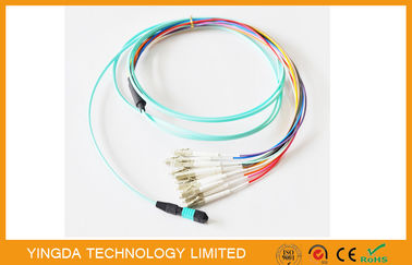 Beli Kabel MTP MPO Multimode OM3 10G Flat OFNR Ribbon Cable Assembly 12Fibers pembuatan online
