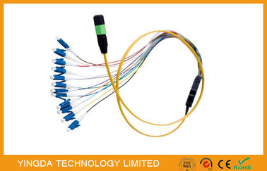 Beli Simplex Fiber Cable, MPO / MTP - LC Kabel Kabel Pagar Harness 0.9mm SM pembuatan online