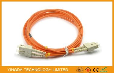 Beli Kabel Patch Fiber Optik SC -SC Multimode 50 (125) um Duplex 2.0mm Dengan Klip Beige pembuatan online