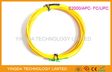 Beli 100% Pabrik Telecom FTTH E2000 / APC - MU FC LC Fiber Optic Patch Cord pembuatan online
