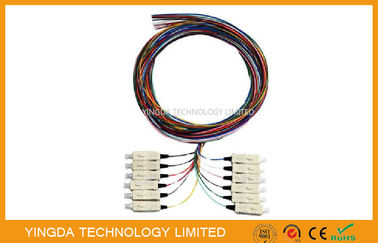 Beli Bingkai Serat Optik 850 & 1300nm SC MM 50 / 125um 12 Serat Pigtail LSZH Multimode 3M pembuatan online