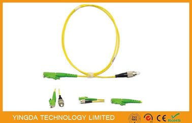 Beli E2000 / APC - FC / UPC SM SX 3.0mm Kabel Fiber Optic Patch 3M Kuning LSZH pembuatan online