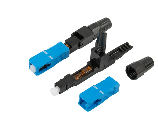 Beli 60mm FTTH Fast Connect Fiber Connectors Rakitan Konektor Cepat Sc Apc pembuatan online
