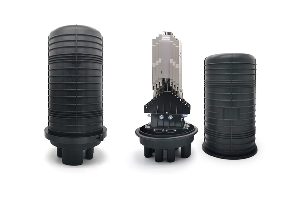 Beli 288 Cores Dome Fiber Optic Fusion Splice Closure Box 1Oval 6 Port Bulat Saluran Lubang Udara Udara pembuatan online