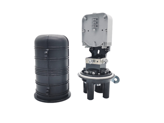 Beli 48 Core IP68 FTTH Mini Dome Penutup Sambungan Serat Optik Pemasangan Dinding Segel Penyusut Panas pembuatan online