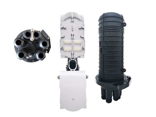 Beli Outdoor IP68 96 144 Cores Fiber Optic Splice Closure Dome Mekanik PP Uncut Ports Enclosure pembuatan online
