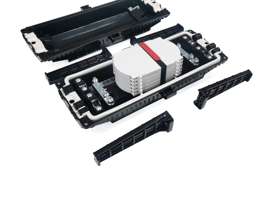 Beli 144 Cores 3 In 3 Out IP68 Inline Fiber Optic Joint Closure Lubang Bawah Tanah Terkubur pembuatan online