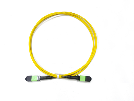 Beli Polaritas B 12 Fiber Optic MTP MPO APC Female to Male Patch Cord Truck Cable Assembly pembuatan online