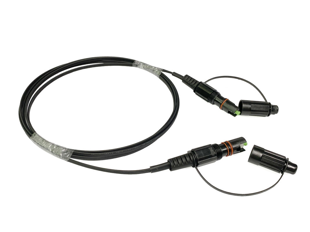 Outdoor IP67 Fiber Optic Patch Cord Black LSZH SC APC Mini IP RRH Base Station