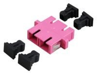 Plastic Fiber Connector Adapter Coupler SC To SC Duplex SM MM With Flange