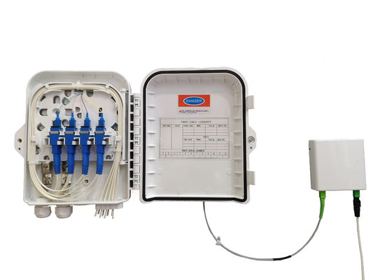 YINGDA FTTH 8 Core Plastic Pole Mounting Fiber Optic Splitter Distribution Box Drop Cable 3mm untuk Indoor